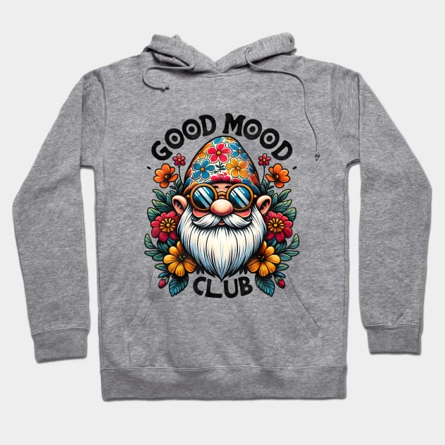 Good Mood Club Cute Gnome Hoodie by Nessanya